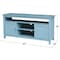 International Concepts Entertainment / TV Stand with 2 Doors, Ocean Blue, Antique Rubbed TV32-51 - alternate 8